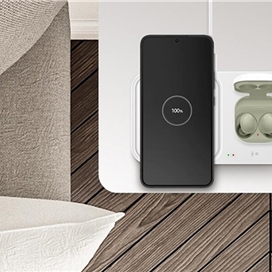 شارژر وایرلس دوکاره اورجینال سامسونگ Samsung Super Fast Wireless Charger Duo EP-P5400BWEGEU