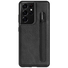 کاور نیلکین مدل aoge Leather Cover مناسب برای گوشی موبایل سامسونگ Galaxy S21 Ultra/S21 Ultra 5G