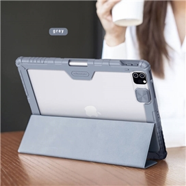 کیف کلاسوری نیلکین مدل Camshield Bumper Leather مناسب برای تبلت اپل iPad Pro 12.9 2020 / iPad Pro 12.9 2021
