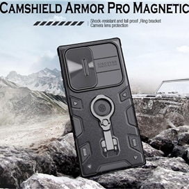 کاور نیلکین مدل CamShield Armor Pro Magnetic مناسب برای گوشی موبایل سامسونگ Galaxy S23 Ultra