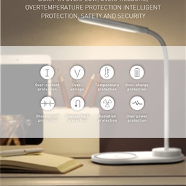 چراغ و شارژر وایرلس رومیزی رسی RECCI Desktop Wireless Charging Lamp RLS-L08
