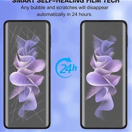 محافظ صفحه نمایش بوف مدل Hydrogel مناسب برای گوشی موبایل سامسونگ Galaxy Z Flip 4 به همراه محافظ پشت گوشی