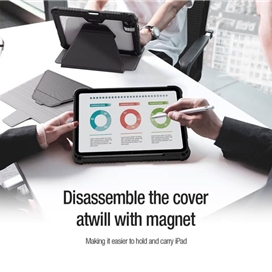 کیف کلاسوری نیلکین مدل Camshield Bumper SnapSafe Magnetic مناسب برای تبلت اپل iPad 10/ iPad 10.9 2022