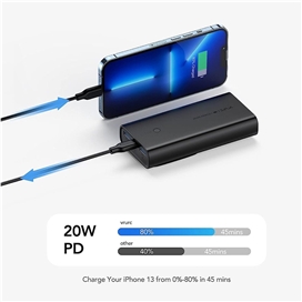 پاور بانک برند وروک مدل VRURC W1146 Powerbank 22.5 W Fast Charging, 10000 mAh