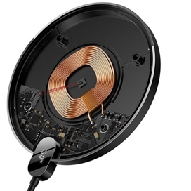 شارژر وایرلس بیسوس Baseus Digital LED Display Gen 2 Wireless Charger CCED000001 توان 15 وات