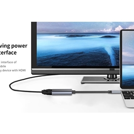 مبدل تایپ سی به اچ دی ام آی رسی Recci Type-C to HDMI Adapter 4K Cable RH11