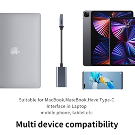 مبدل تایپ سی به اچ دی ام آی رسی Recci Type-C to HDMI Adapter 4K Cable RH11