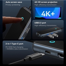 هاب 5 پورت USB-C باسئوس مدل BS-OH088