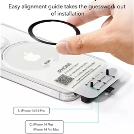 رینگ مگنتی ESR پک دوتایی مشکی و نقره ای