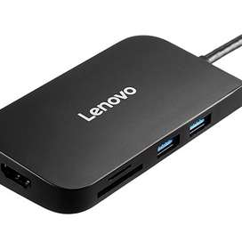 هاب 7 پورت Type C لنوو Lenovo S707 7 in 1 Type C HUB Adapter HDMI PD3.0 SD/TF Reader