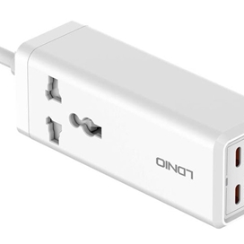 شارژر و چند راهی برق 65 وات الدنیو LDNIO SC1418 Mini Smart Power Socket Plug Desktop