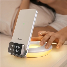 استند شارژر و چراغ خواب برند مک دودو MCDODO CH-1610 Multifunction Wireless Charger 4 in 1