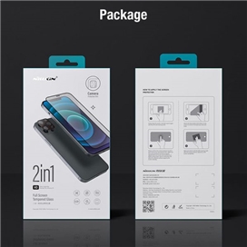 محافظ صفحه و گلس لنز دوربین نیلکین آیفون 13 پرو Nillkin Amazing 2-in-1 HD full screen protector for Apple iPhone 13 Pro