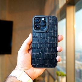 قاب برند کجسا Kajsa مدل Croco Pattern Leather مناسب برای Apple iPhone 14 Pro