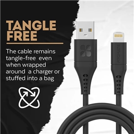 کابل USB-A به لایتنینگ شارژ سریع پرومیت مدل POWERLINK-AI200.BLACK به طول 2 متر