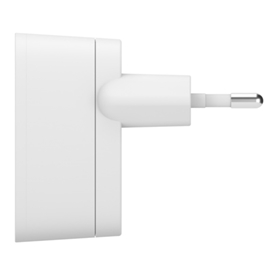 شارژر دیواری شارژ سریع 12 وات + کابل لایتنینگ USB-A بلکین مدل WCA002vf1MWH