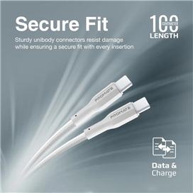 کابل USB-C شارژ سریع پرومیت مدل XCORD-CC.BLACK به طول 1 متر