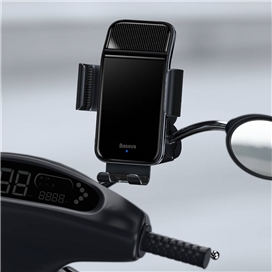 هولدر دوچرخه و موتور هوشمند بیسوس Baseus Smart Solar Power Wireless Holder SUZG010001 خورشیدی
