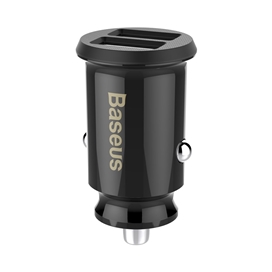 شارژر فندکی بیسوس Baseus Grain Dual USB Car Charger CCALL-ML01