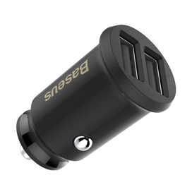 شارژر فندکی بیسوس Baseus Grain Dual USB Car Charger CCALL-ML01