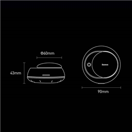 خوشبو کننده هوا خودرو بیسوس Baseus Wisdom Car Smart Dual Air Freshener CNZX020001 به همراه دو رایحه