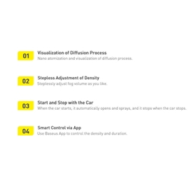 خوشبو کننده هوا خودرو بیسوس Baseus Wisdom Car Smart Dual Air Freshener CNZX020001 به همراه دو رایحه