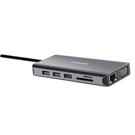 هاب و رم ریدر 11 پورت لنوو Lenovo LX0801 USB C Docking Station