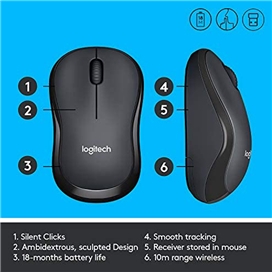 ماوس بیسیم لاجیتک مدل M220 Silent ا M220 Silent Wireless Mouse