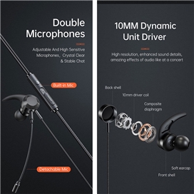 هندزفری 3.5 میلیمتری 3.5 mm گیمینگ حرفه ای مکدودو دارای میکروفون جدا شونده Mcdodo HP-1330